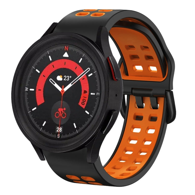Dây đồng hồ silicone hai màu thoáng khí 20mm, dành cho Samsung Galaxy Watch 5 40mm, dành cho Samsung Galaxy Watch 5 44mm