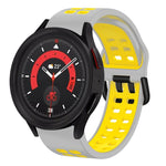 Dây đồng hồ silicone hai màu thoáng khí 20mm, dành cho Samsung Galaxy Watch 5 40mm, dành cho Samsung Galaxy Watch 5 44mm