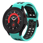 Dây đồng hồ silicone hai màu thoáng khí 20mm, dành cho Samsung Galaxy Watch 5 40mm, dành cho Samsung Galaxy Watch 5 44mm