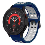 Dây đồng hồ silicone hai màu thoáng khí 20mm, dành cho Samsung Galaxy Watch 5 40mm, dành cho Samsung Galaxy Watch 5 44mm