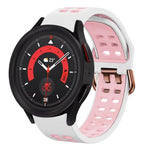 Dây đồng hồ silicone hai màu thoáng khí 20mm, dành cho Samsung Galaxy Watch 5 40mm, dành cho Samsung Galaxy Watch 5 44mm