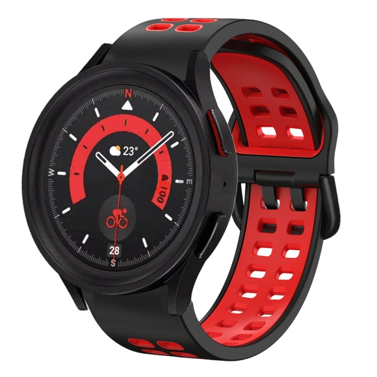 Dây đồng hồ silicone hai màu thoáng khí 20mm, dành cho Samsung Galaxy Watch 5 40mm, dành cho Samsung Galaxy Watch 5 44mm