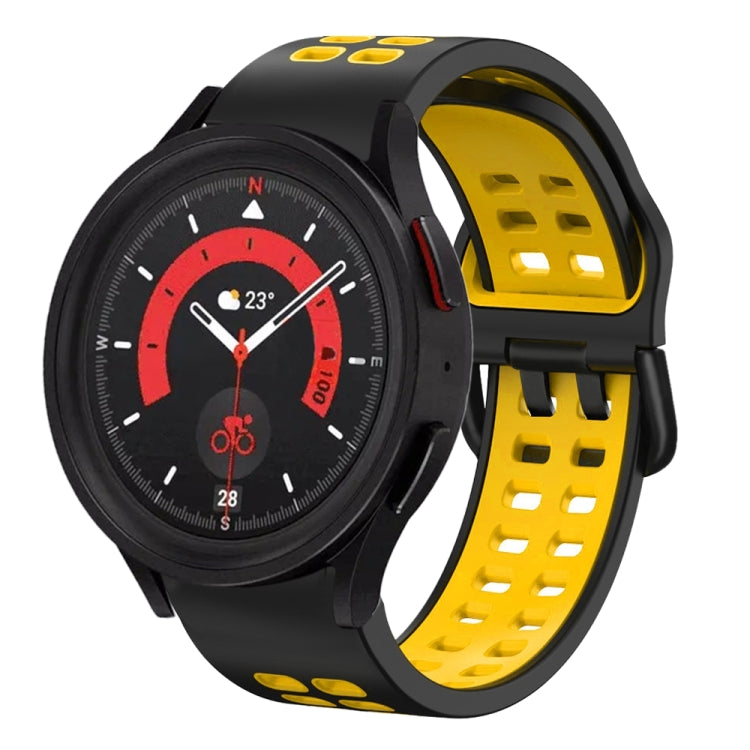 Dây đồng hồ silicone hai màu thoáng khí 20mm, dành cho Samsung Galaxy Watch 5 40mm, dành cho Samsung Galaxy Watch 5 44mm