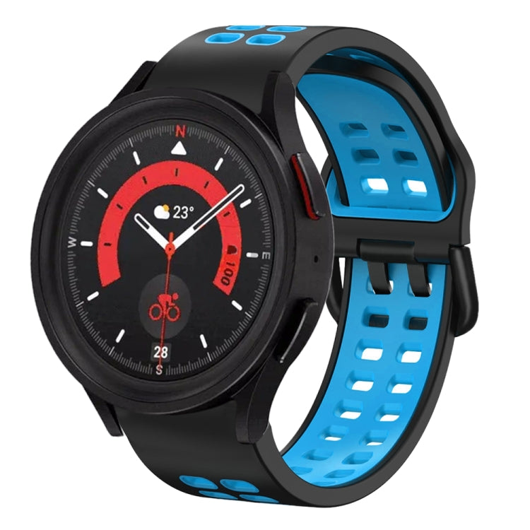 Dây đồng hồ silicone hai màu thoáng khí 20mm, dành cho Samsung Galaxy Watch 5 40mm, dành cho Samsung Galaxy Watch 5 44mm