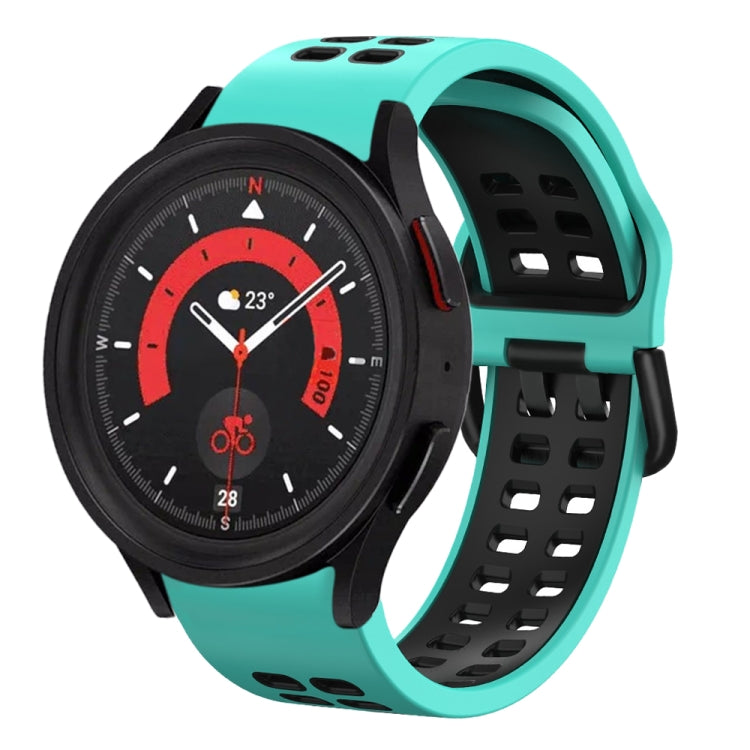 Dây đồng hồ silicone hai màu thoáng khí 20mm, dành cho Samsung Galaxy Watch 5 40mm, dành cho Samsung Galaxy Watch 5 44mm