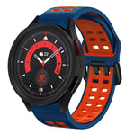 Dây đồng hồ silicone hai màu thoáng khí 20mm, dành cho Samsung Galaxy Watch 5 40mm, dành cho Samsung Galaxy Watch 5 44mm