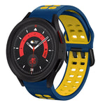 Dây đồng hồ silicone hai màu thoáng khí 20mm, dành cho Samsung Galaxy Watch 5 40mm, dành cho Samsung Galaxy Watch 5 44mm