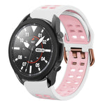 Dây đồng hồ silicone hai màu thoáng khí 20mm, dành cho Samsung Galaxy Watch 5 Pro 45mm, dành cho Samsung Galaxy Watch 4 40mm