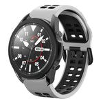 Dây đồng hồ silicone hai màu thoáng khí 20mm, dành cho Samsung Galaxy Watch 5 Pro 45mm, dành cho Samsung Galaxy Watch 4 40mm