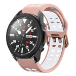 Dây đồng hồ silicone hai màu thoáng khí 20mm, dành cho Samsung Galaxy Watch 5 Pro 45mm, dành cho Samsung Galaxy Watch 4 40mm