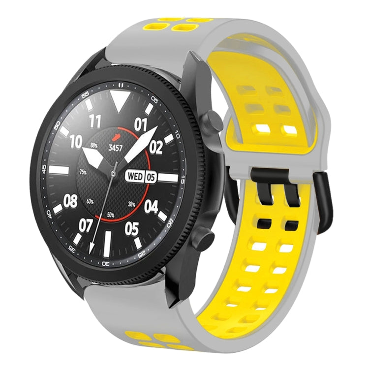 Dây đồng hồ silicone hai màu thoáng khí 20mm, dành cho Samsung Galaxy Watch 5 Pro 45mm, dành cho Samsung Galaxy Watch 4 40mm