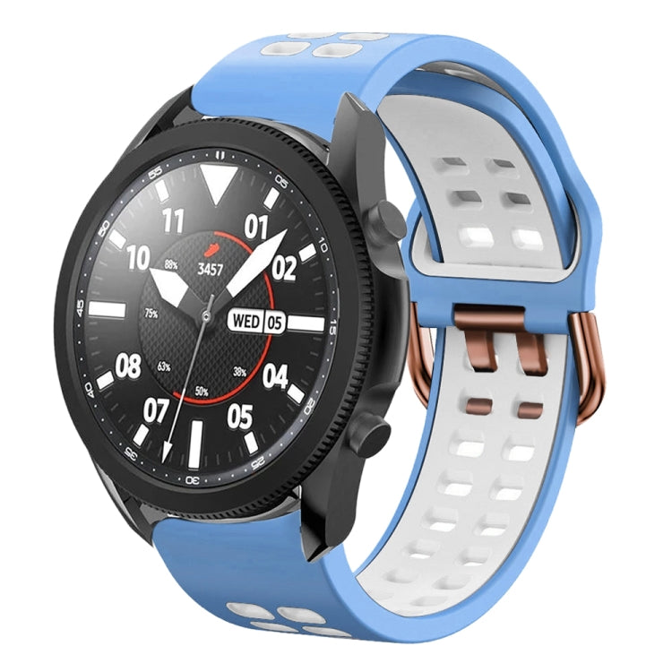 Dây đồng hồ silicone hai màu thoáng khí 20mm, dành cho Samsung Galaxy Watch 5 Pro 45mm, dành cho Samsung Galaxy Watch 4 40mm