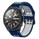 Dây đồng hồ silicone hai màu thoáng khí 20mm, dành cho Samsung Galaxy Watch 5 Pro 45mm, dành cho Samsung Galaxy Watch 4 40mm