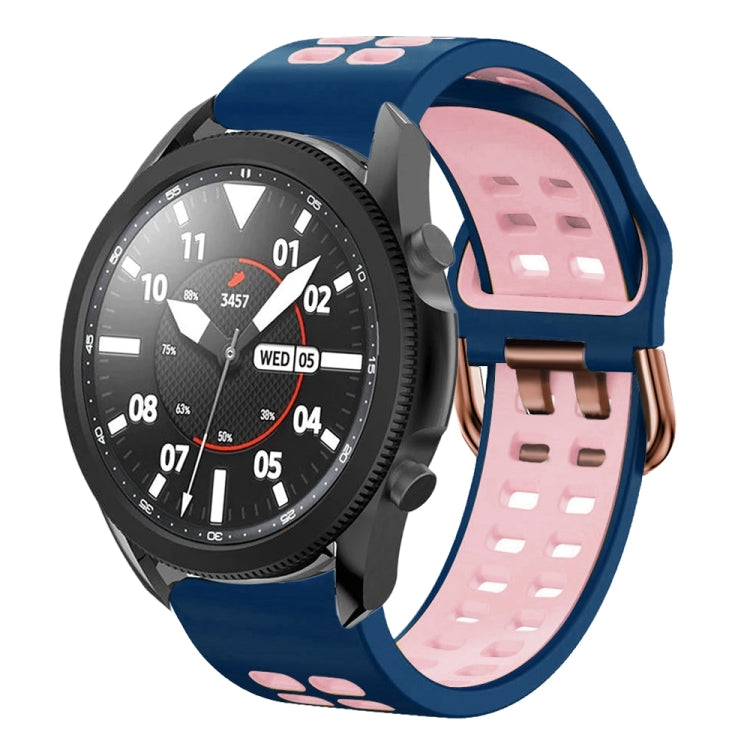 Dây đồng hồ silicone hai màu thoáng khí 20mm, dành cho Samsung Galaxy Watch 5 Pro 45mm, dành cho Samsung Galaxy Watch 4 40mm