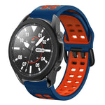 Dây đồng hồ silicone hai màu thoáng khí 20mm, dành cho Samsung Galaxy Watch 5 Pro 45mm, dành cho Samsung Galaxy Watch 4 40mm