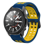 Dây đồng hồ silicone hai màu thoáng khí 20mm, dành cho Samsung Galaxy Watch 5 Pro 45mm, dành cho Samsung Galaxy Watch 4 40mm