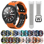 Dây đồng hồ silicone hai màu thoáng khí 20mm, dành cho Samsung Galaxy Watch 5 Pro 45mm, dành cho Samsung Galaxy Watch 4 40mm