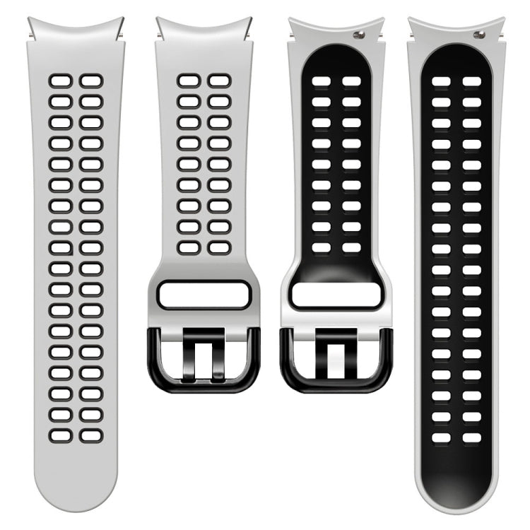 Dây đồng hồ silicone hai màu thoáng khí 20mm, dành cho Samsung Galaxy Watch 5 Pro 45mm, dành cho Samsung Galaxy Watch 4 40mm