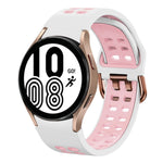 Dây đồng hồ silicone hai màu thoáng khí 20mm, dành cho Samsung Galaxy Watch 5 Pro 45mm, dành cho Samsung Galaxy Watch 4 40mm