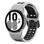 Dây đồng hồ silicone hai màu thoáng khí 20mm, dành cho Samsung Galaxy Watch 5 Pro 45mm, dành cho Samsung Galaxy Watch 4 40mm