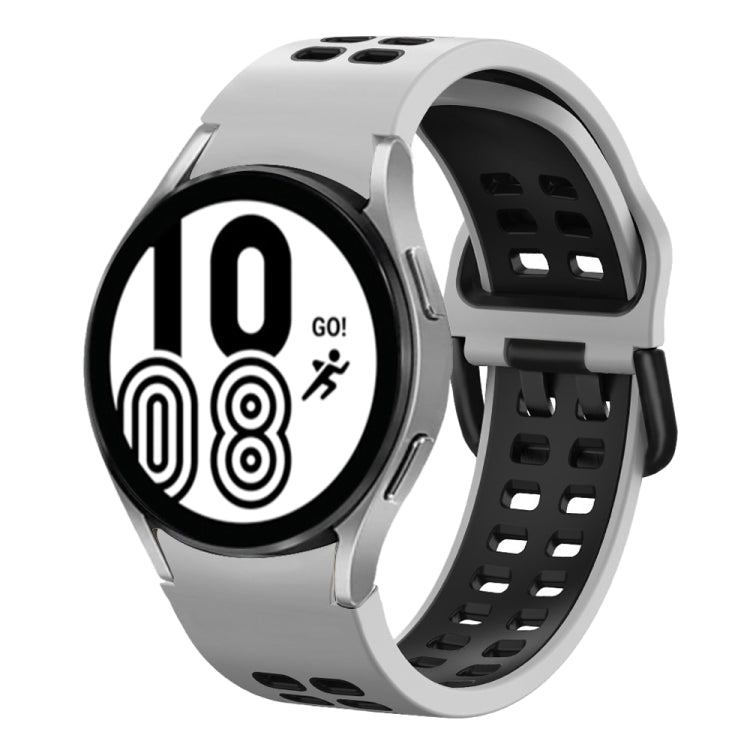Dây đồng hồ silicone hai màu thoáng khí 20mm, dành cho Samsung Galaxy Watch 5 Pro 45mm, dành cho Samsung Galaxy Watch 4 40mm
