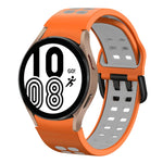 Dây đồng hồ silicone hai màu thoáng khí 20mm, dành cho Samsung Galaxy Watch 5 Pro 45mm, dành cho Samsung Galaxy Watch 4 40mm