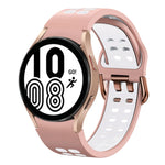 Dây đồng hồ silicone hai màu thoáng khí 20mm, dành cho Samsung Galaxy Watch 5 Pro 45mm, dành cho Samsung Galaxy Watch 4 40mm
