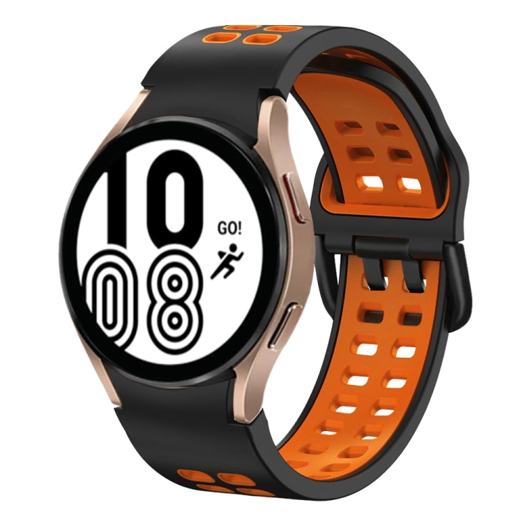 Dây đồng hồ silicone hai màu thoáng khí 20mm, dành cho Samsung Galaxy Watch 5 Pro 45mm, dành cho Samsung Galaxy Watch 4 40mm