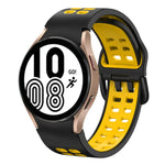 Dây đồng hồ silicone hai màu thoáng khí 20mm, dành cho Samsung Galaxy Watch 5 Pro 45mm, dành cho Samsung Galaxy Watch 4 40mm