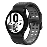 Dây đồng hồ silicone hai màu thoáng khí 20mm, dành cho Samsung Galaxy Watch 5 Pro 45mm, dành cho Samsung Galaxy Watch 4 40mm