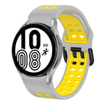 Dây đồng hồ silicone hai màu thoáng khí 20mm, dành cho Samsung Galaxy Watch 5 Pro 45mm, dành cho Samsung Galaxy Watch 4 40mm