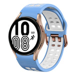 Dây đồng hồ silicone hai màu thoáng khí 20mm, dành cho Samsung Galaxy Watch 5 Pro 45mm, dành cho Samsung Galaxy Watch 4 40mm
