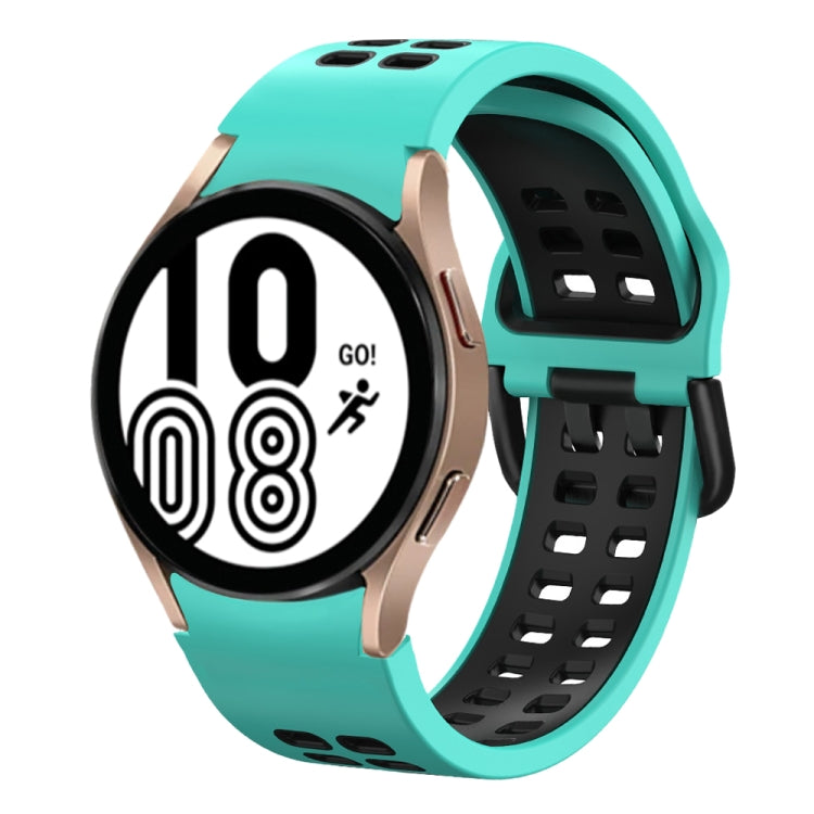 Dây đồng hồ silicone hai màu thoáng khí 20mm, dành cho Samsung Galaxy Watch 5 Pro 45mm, dành cho Samsung Galaxy Watch 4 40mm