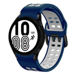 Dây đồng hồ silicone hai màu thoáng khí 20mm, dành cho Samsung Galaxy Watch 5 Pro 45mm, dành cho Samsung Galaxy Watch 4 40mm