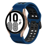 Dây đồng hồ silicone hai màu thoáng khí 20mm, dành cho Samsung Galaxy Watch 5 Pro 45mm, dành cho Samsung Galaxy Watch 4 40mm