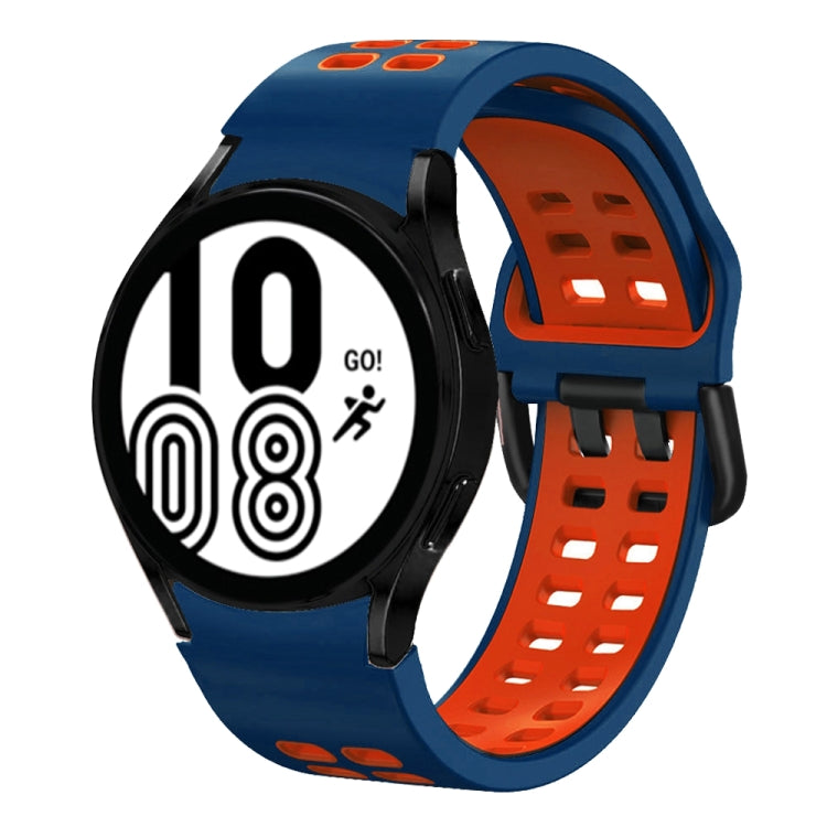 Dây đồng hồ silicone hai màu thoáng khí 20mm, dành cho Samsung Galaxy Watch 5 Pro 45mm, dành cho Samsung Galaxy Watch 4 40mm