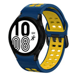 Dây đồng hồ silicone hai màu thoáng khí 20mm, dành cho Samsung Galaxy Watch 5 Pro 45mm, dành cho Samsung Galaxy Watch 4 40mm