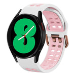 Dây đồng hồ silicone hai màu thoáng khí 20mm, dành cho Samsung Galaxy Watch 4 44mm, dành cho Samsung Galaxy Watch 4 Classic 46mm