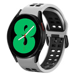 Dây đồng hồ silicone hai màu thoáng khí 20mm, dành cho Samsung Galaxy Watch 4 44mm, dành cho Samsung Galaxy Watch 4 Classic 46mm