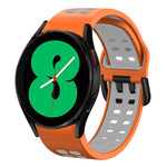 Dây đồng hồ silicone hai màu thoáng khí 20mm, dành cho Samsung Galaxy Watch 4 44mm, dành cho Samsung Galaxy Watch 4 Classic 46mm