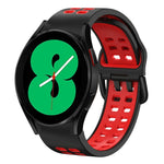 Dây đồng hồ silicone hai màu thoáng khí 20mm, dành cho Samsung Galaxy Watch 4 44mm, dành cho Samsung Galaxy Watch 4 Classic 46mm