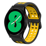 Dây đồng hồ silicone hai màu thoáng khí 20mm, dành cho Samsung Galaxy Watch 4 44mm, dành cho Samsung Galaxy Watch 4 Classic 46mm