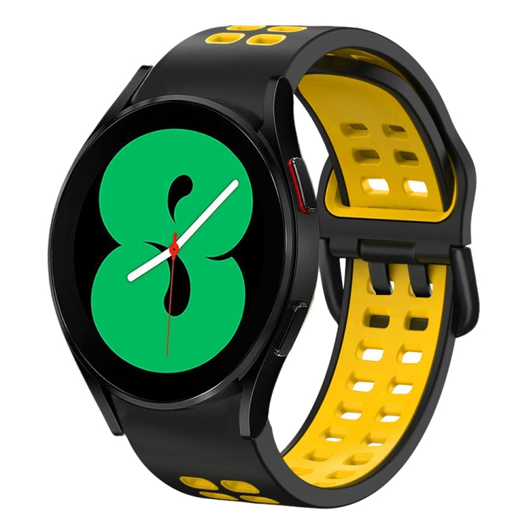 Dây đồng hồ silicone hai màu thoáng khí 20mm, dành cho Samsung Galaxy Watch 4 44mm, dành cho Samsung Galaxy Watch 4 Classic 46mm