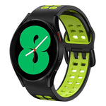 Dây đồng hồ silicone hai màu thoáng khí 20mm, dành cho Samsung Galaxy Watch 4 44mm, dành cho Samsung Galaxy Watch 4 Classic 46mm