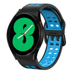 Dây đồng hồ silicone hai màu thoáng khí 20mm, dành cho Samsung Galaxy Watch 4 44mm, dành cho Samsung Galaxy Watch 4 Classic 46mm