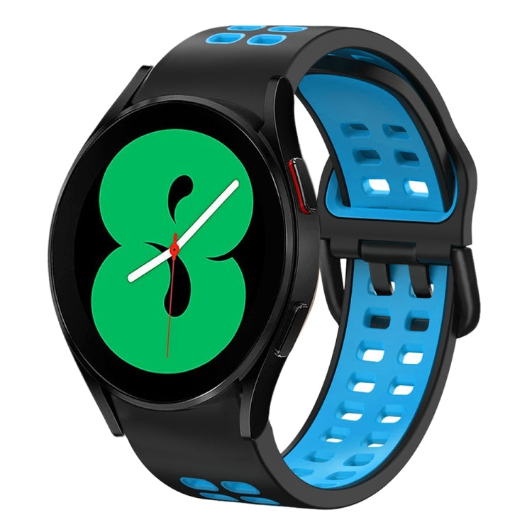 Dây đồng hồ silicone hai màu thoáng khí 20mm, dành cho Samsung Galaxy Watch 4 44mm, dành cho Samsung Galaxy Watch 4 Classic 46mm