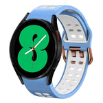 Dây đồng hồ silicone hai màu thoáng khí 20mm, dành cho Samsung Galaxy Watch 4 44mm, dành cho Samsung Galaxy Watch 4 Classic 46mm