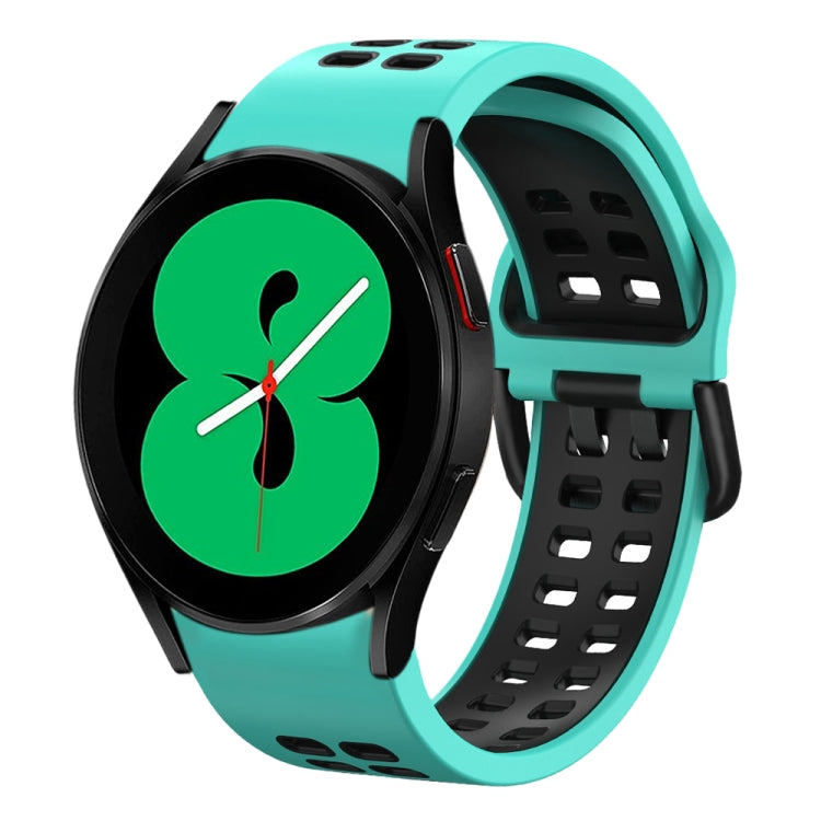 Dây đồng hồ silicone hai màu thoáng khí 20mm, dành cho Samsung Galaxy Watch 4 44mm, dành cho Samsung Galaxy Watch 4 Classic 46mm