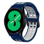 Dây đồng hồ silicone hai màu thoáng khí 20mm, dành cho Samsung Galaxy Watch 4 44mm, dành cho Samsung Galaxy Watch 4 Classic 46mm