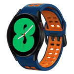 Dây đồng hồ silicone hai màu thoáng khí 20mm, dành cho Samsung Galaxy Watch 4 44mm, dành cho Samsung Galaxy Watch 4 Classic 46mm